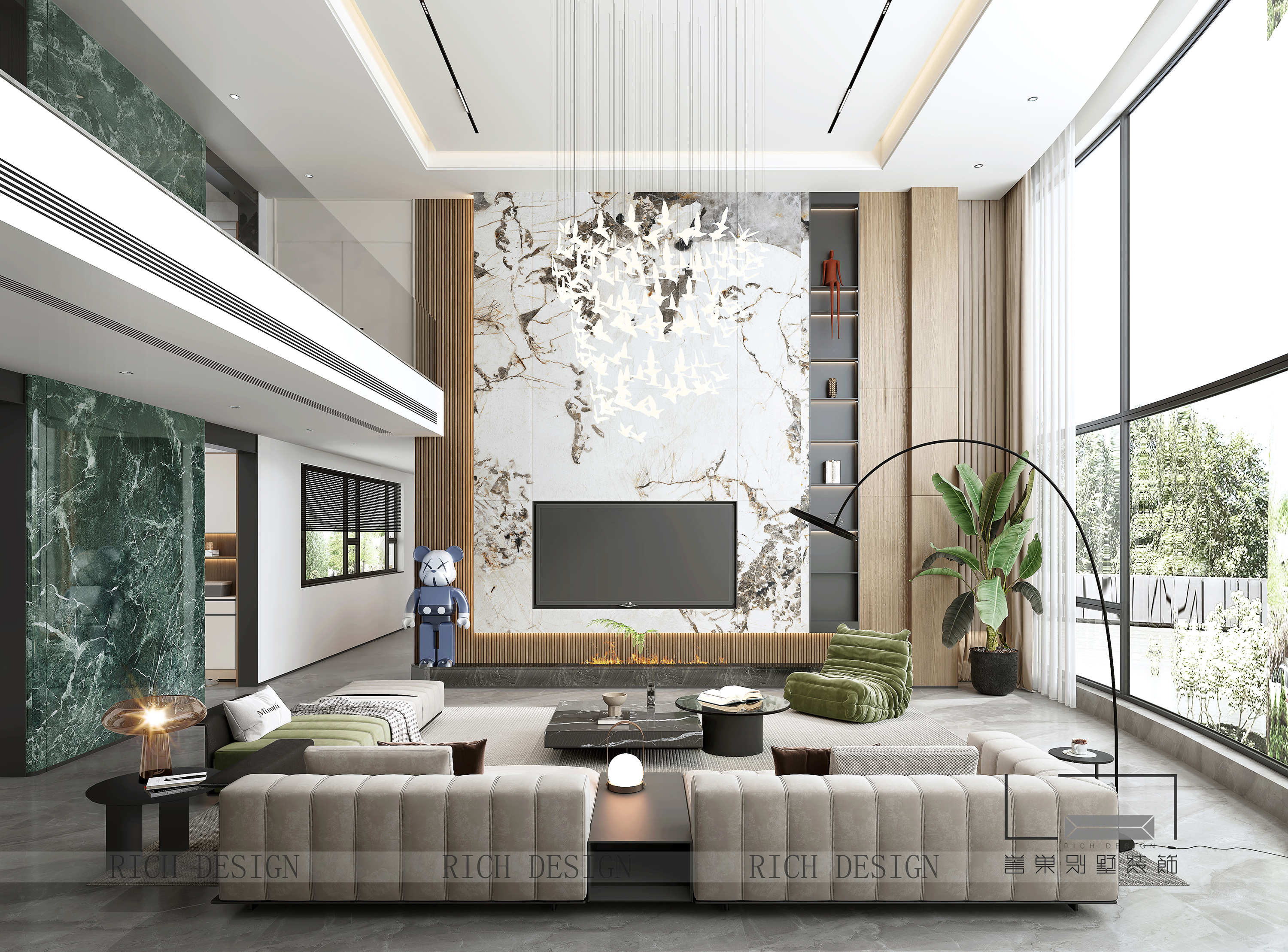 譽巢?中糧瀾山 | 現代藝韻 層遞生活別墅裝修效果圖